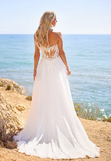 Wunderschön, edel und elegant! Brautkleid mit einen tollen Rücken aus Spitze.